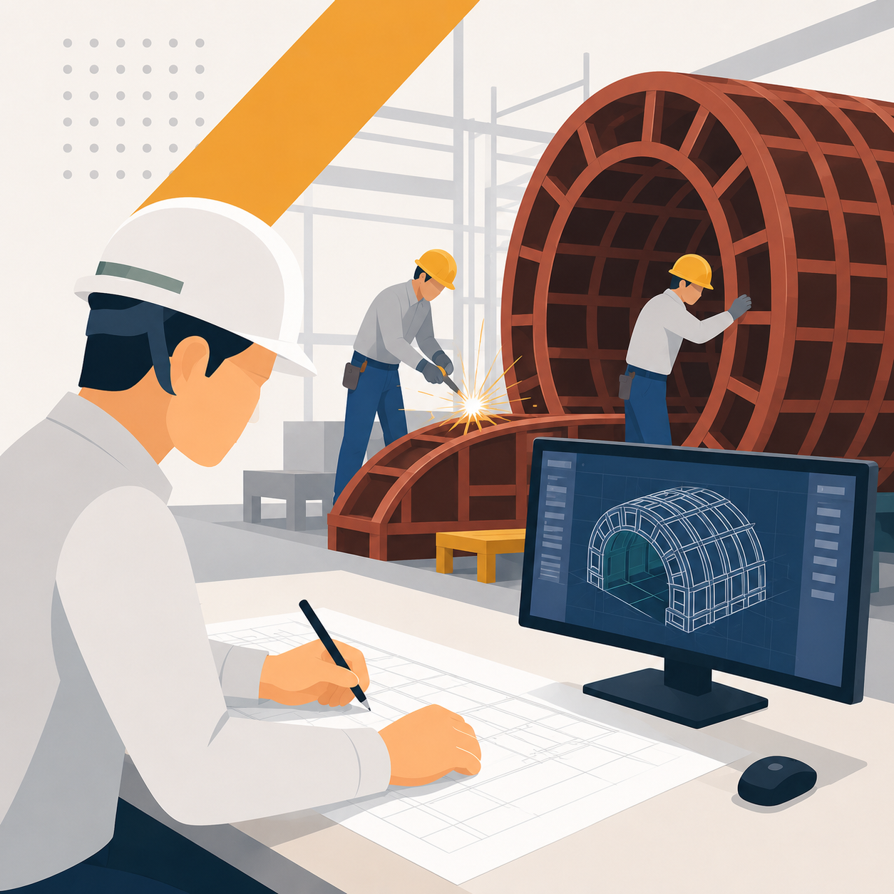 設計・製作を表すイラスト